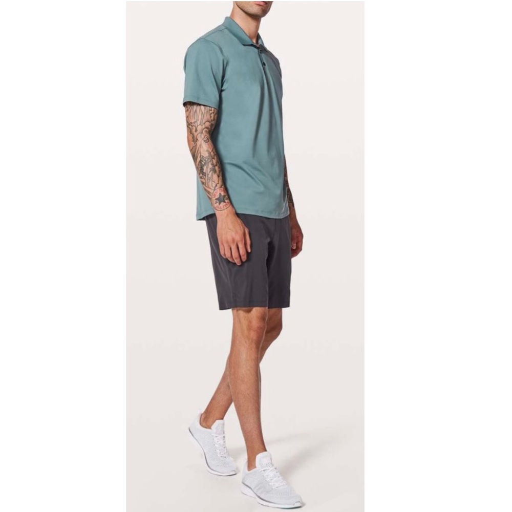 Lululemon Men’s Propel Polo Short Sleeve Athletic Golf Shirt in Mystic Green